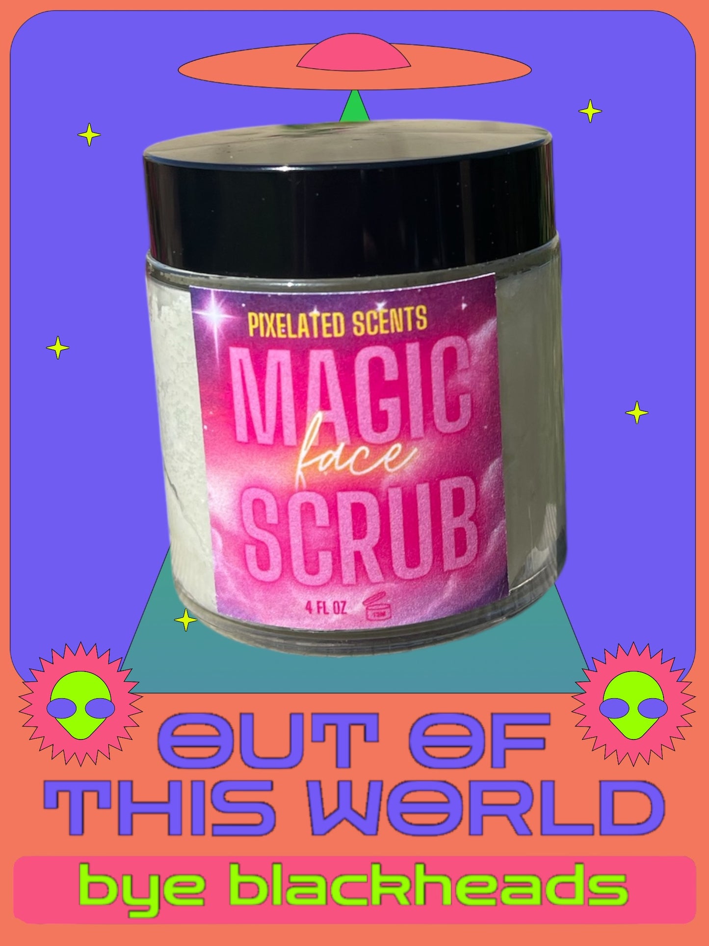 Magic face scrub